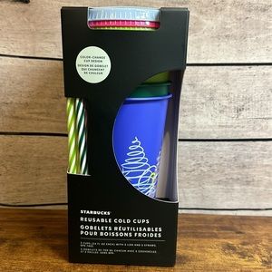 New Starbucks Reusable‎ Cold Cups Color Changing Design